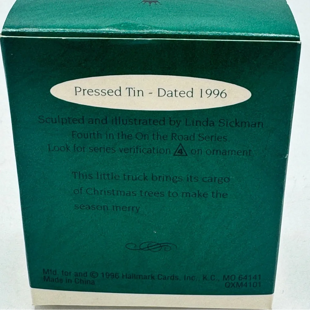 Hallmark Keepsake Miniature Ornament- On the Road tin car